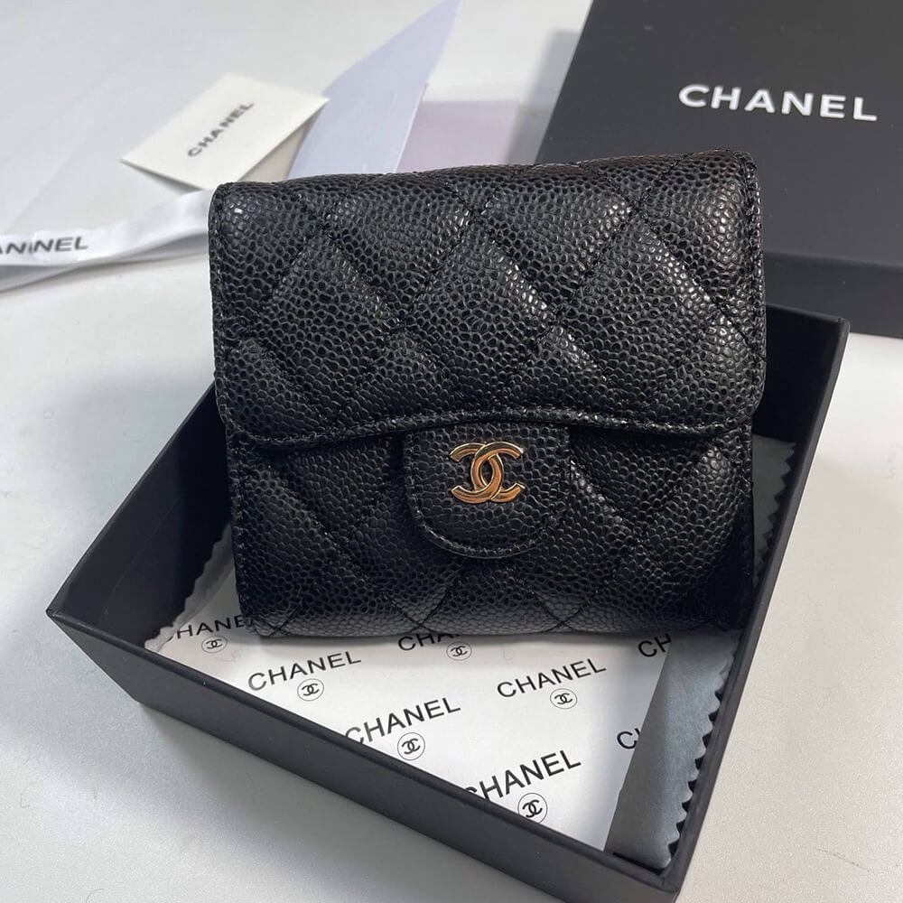 Ch**el Flap Compact Wallet