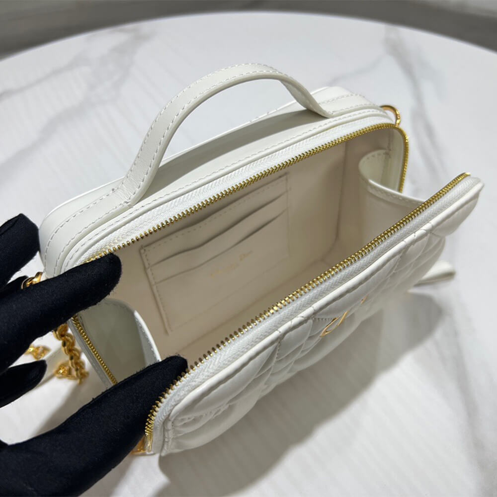 D10r CARO BOX BAG WITH CHAIN