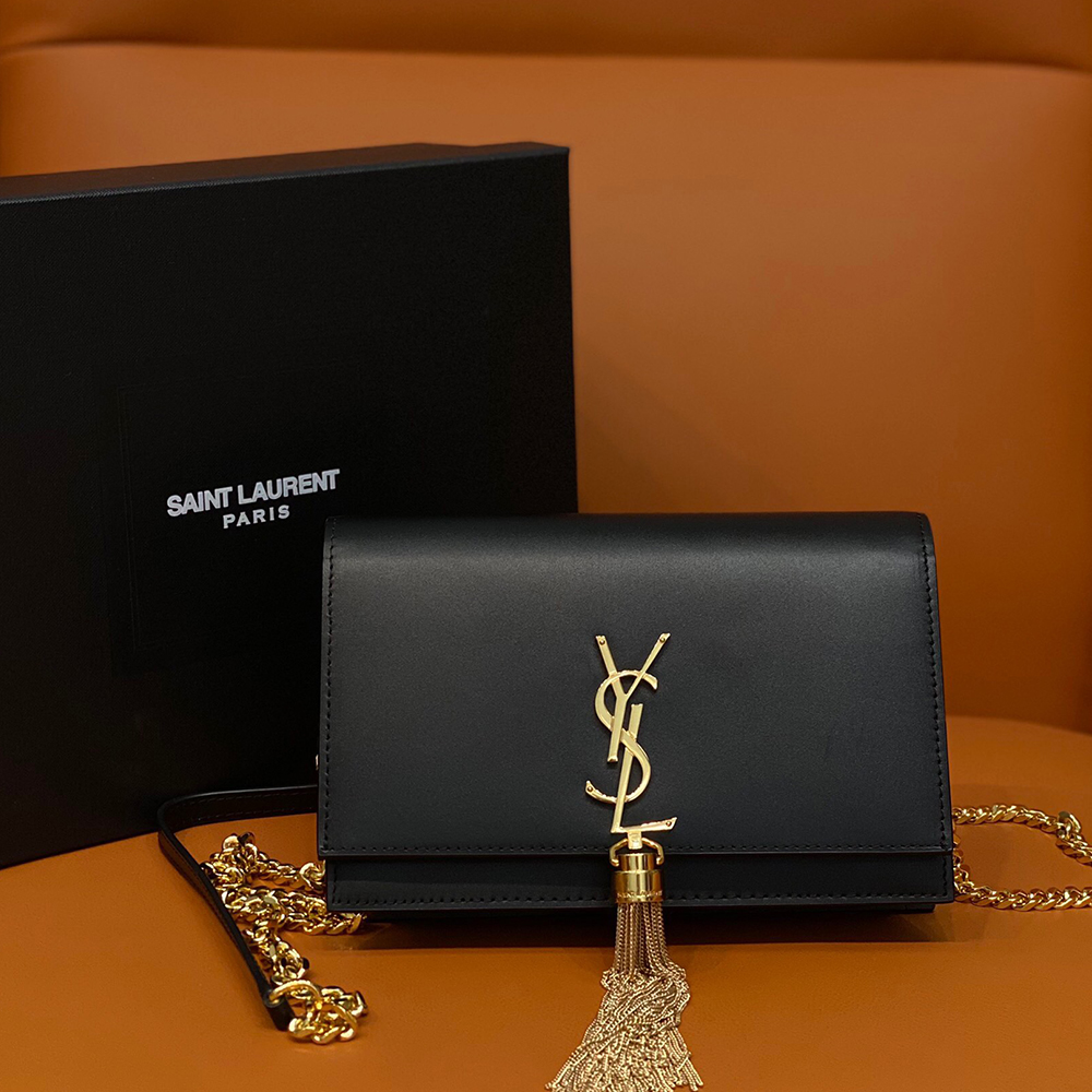 Sa1nt Lau*nt BLACK ‘KATE’ SHOULDER BAG