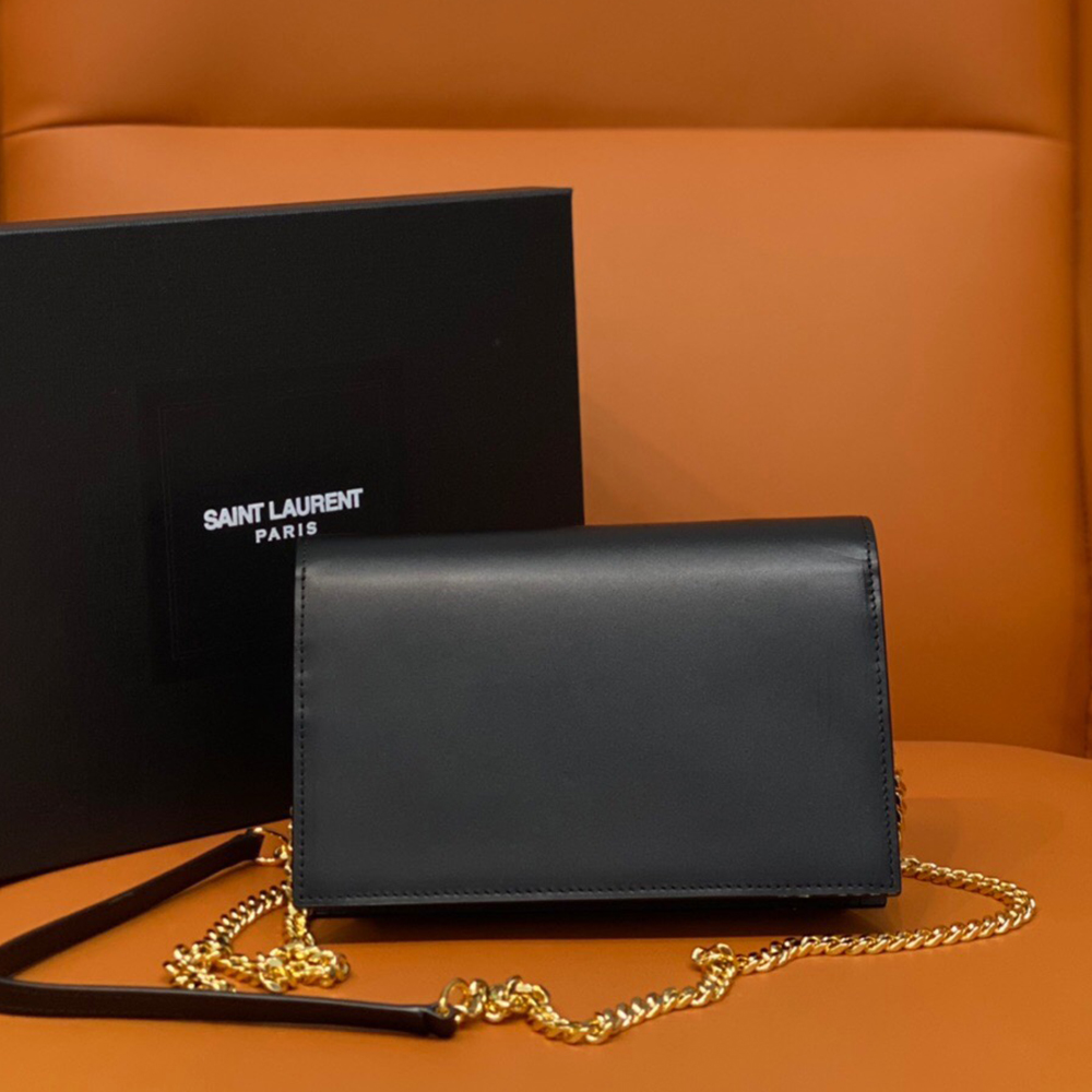 Sa1nt Lau*nt BLACK ‘KATE’ SHOULDER BAG