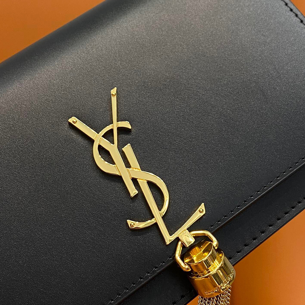 Sa1nt Lau*nt BLACK ‘KATE’ SHOULDER BAG
