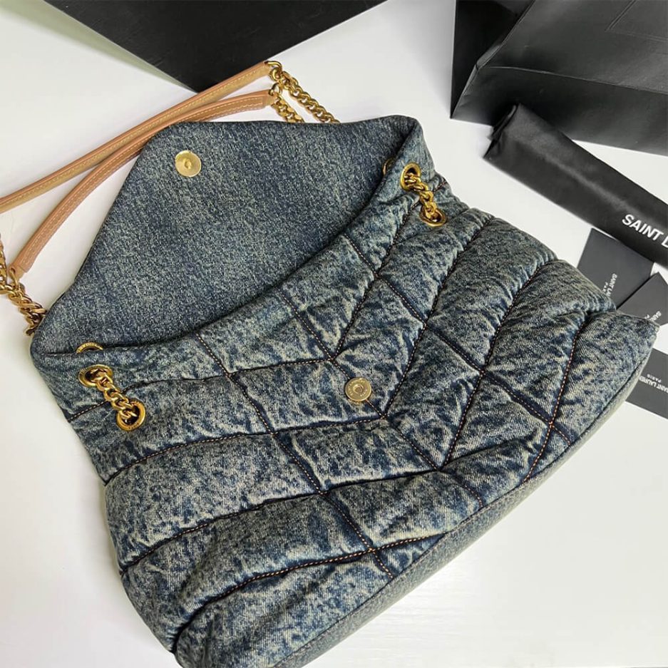 y51 puffer medium in suede and De*1m
