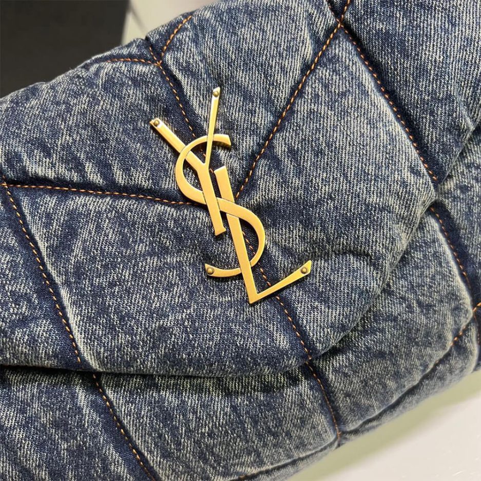 y51 puffer small in suede and De*1m