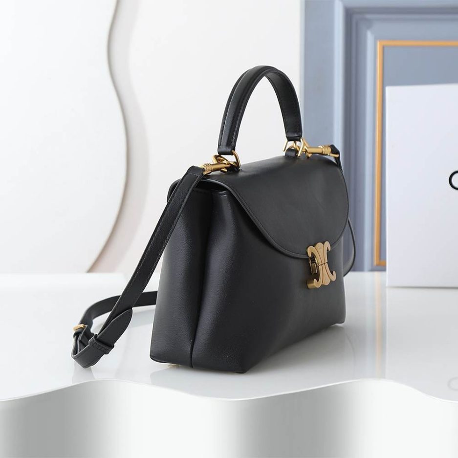 Ce1i*e MEDIUM NINO BAG IN S*pPLE GRAINED CALFSKIN(HIGH-END GRADE)