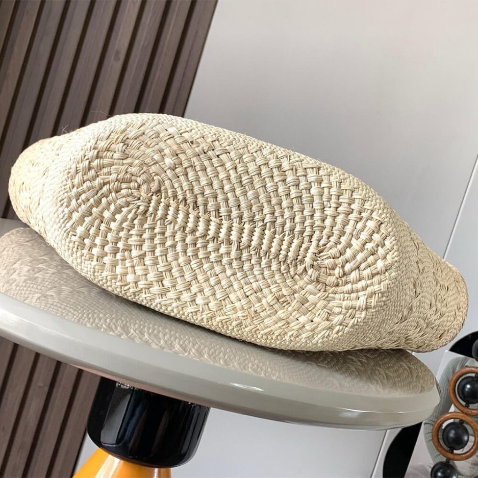 L0ew* Medium Anagram Basket in Palm and Calfskin(HIGH-END GRADE)