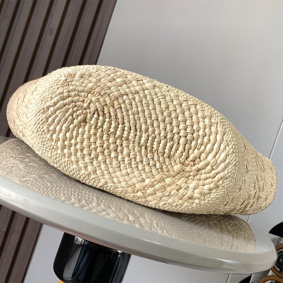 L0ew* Medium Anagram Basket in Palm and Calfskin(HIGH-END GRADE)
