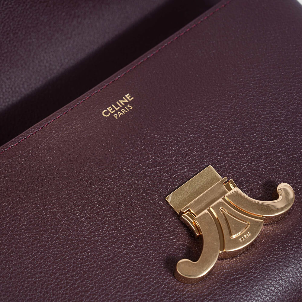 Ce1i*e TEEN NINO BAG IN S*pPLE GRAINED CALFSKIN(HIGH-END GRADE)